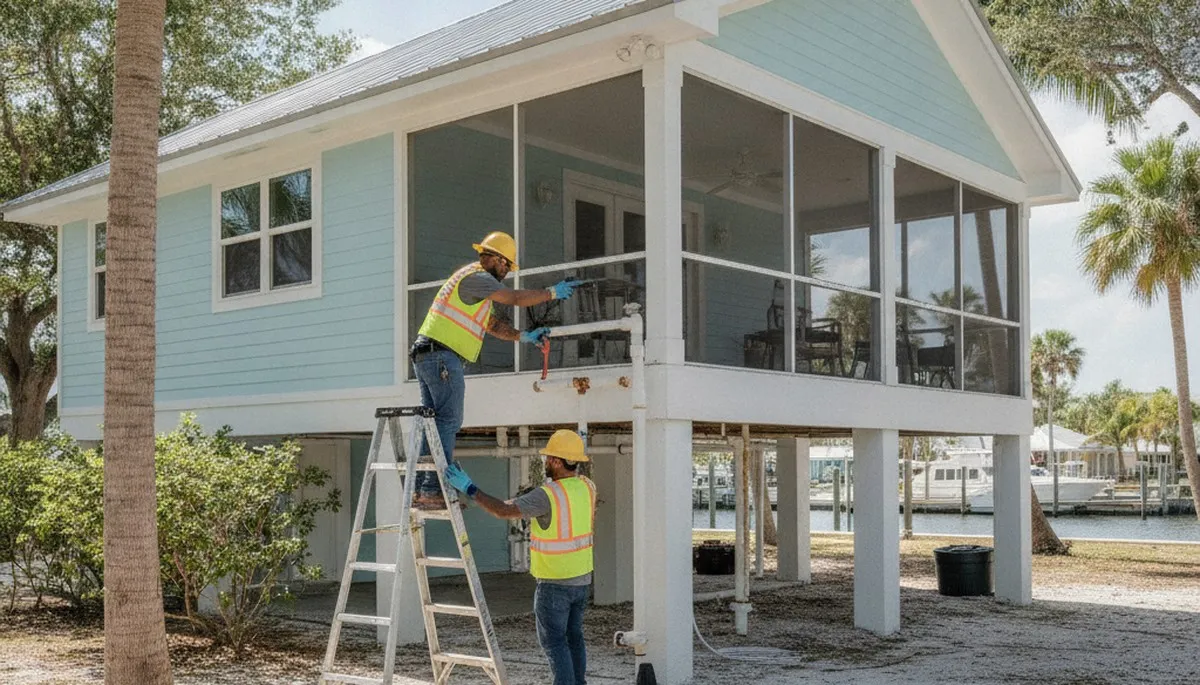 Plumber repairing a pipe in Cape Coral, FL for reliable plumbing service