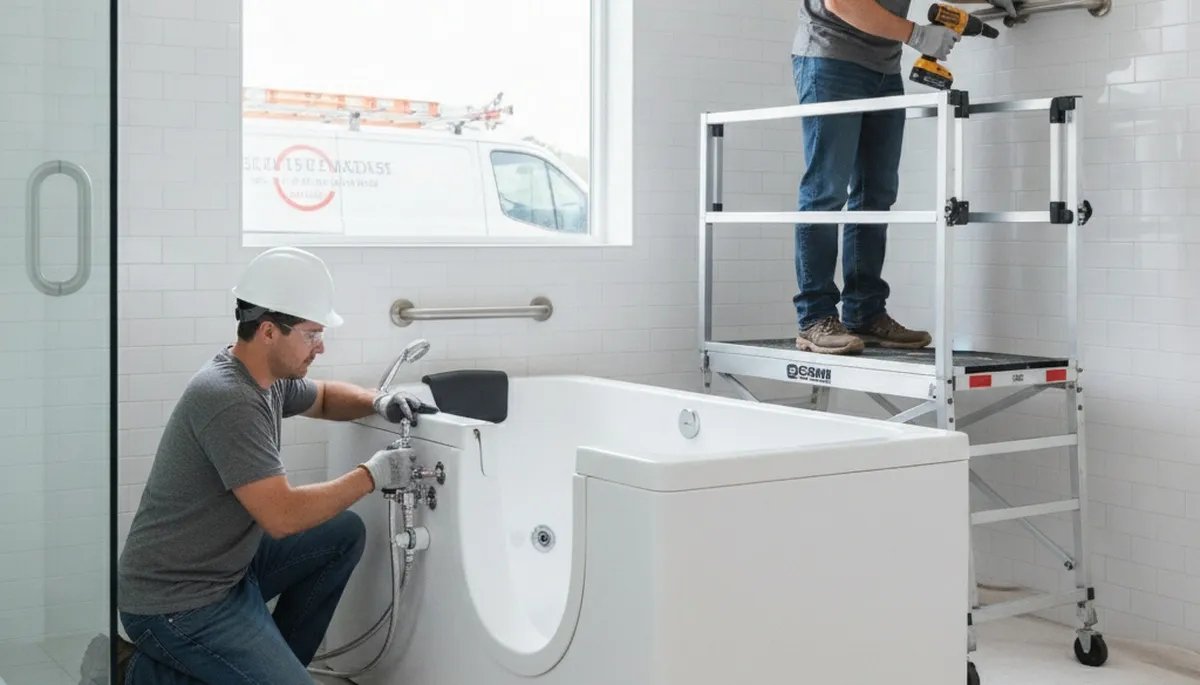 Walk-in tub installation for Cape Coral, FL homeowners by On Call Plumbers